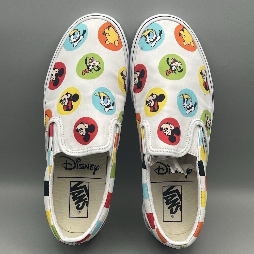 Vans Classic x Disney 50th Anniversary Mickey & Friends Canvas - Men's Size 9 - Picture 6 of 8